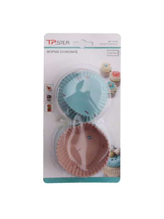Tpster Φόρμα Ζαχαροπλαστικής για Cupcakes/Muffins από Σιλικόνη 6τμχ