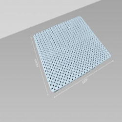 SDS Αντιολισθητικό Ντουζιέρας με Βεντούζες 53x53εκ.