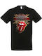 Ανδρικό Μπλουζάκι Μαύρο Rolling Stones Dp0873