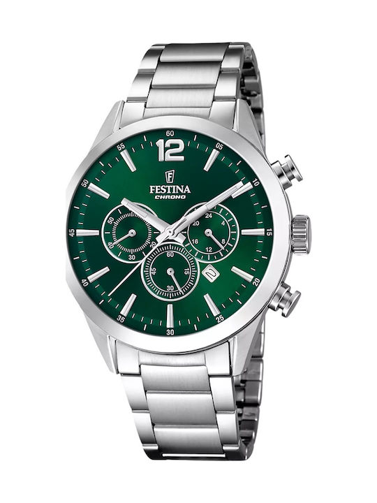 Festina Timeless Ceas Bărbați 43.5mm Cronograf ...