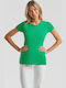Fruit of the Loom Iconic Women's Short Sleeve Promotional T-Shirt Kelly Green