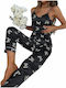 Woman's Fashion Sommer Damen Pyjama-Set Black