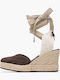 Platforme Dama Tip Espadrile Maro