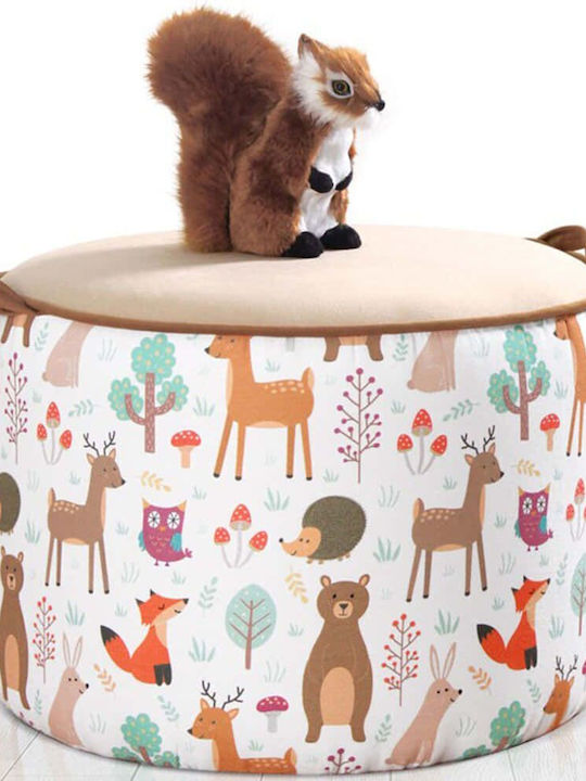 Stool Multicolour 44x44x32cm