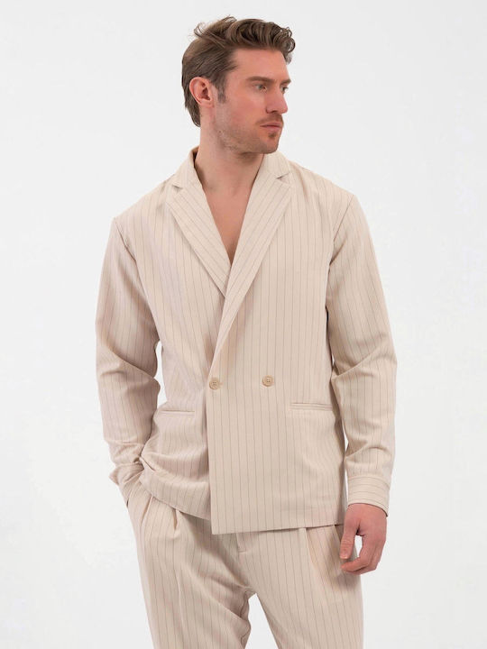 Vittorio Artist Μακρυμάνικo Overshirt Beige