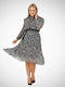 Midi Damenkleid für Hochzeit - Taufe Schwarz