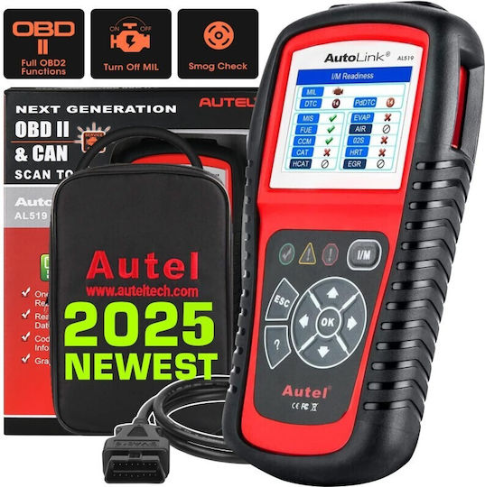 Autel Διαγνωστικό Αυτοκινήτου OBD 2 με Καλώδιο Συμβατό με Windows