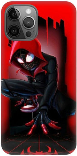 Carcasă din silicon Miles Morales Spiderman pentru iPhone 11 Pro Max Roșu