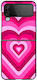 Premium Protective Hard Case Hearts Pink Θήκη Samsung Galaxy Z Flip 4 Black