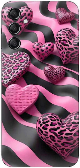 Leopard Herzen Silikonhülle für Samsung Galaxy M35 5G