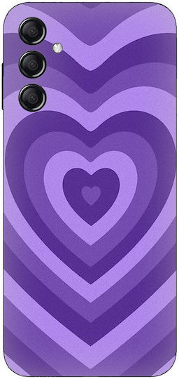 Purple Hearts Silicone Case for Samsung Galaxy M35 5G