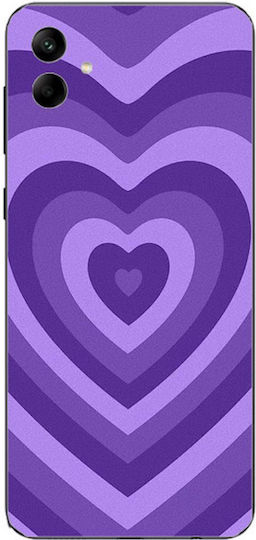 Hearts Silicone Case Θήκη Samsung Galaxy A04 Purple
