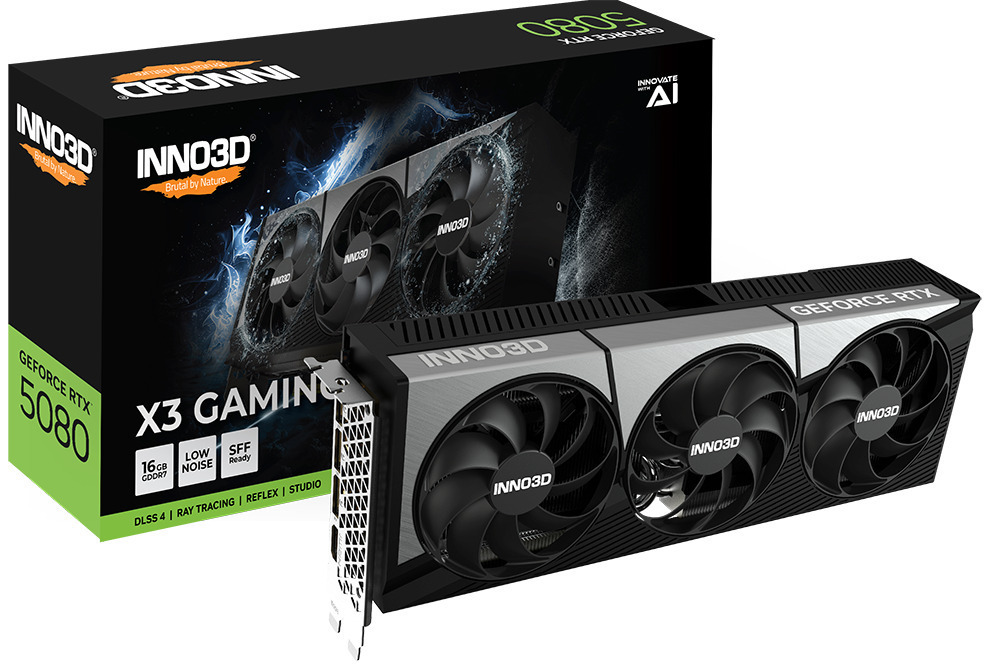 Inno 3D GeForce RTX 5080 16GB GDDR7 X3 OC Κάρτα Γραφικών