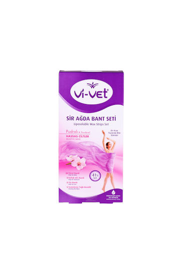 Vi-Vet Benzi de Epilat pentru Piele Sensibilă 41buc