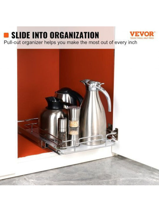 Vevor Inox Küchenregal 30x43cm Silber