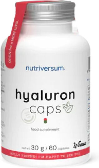 Nutriversum Хиалурон Капсули 335мг Добавка за Здрави Нокти и Коса 60 Капсули