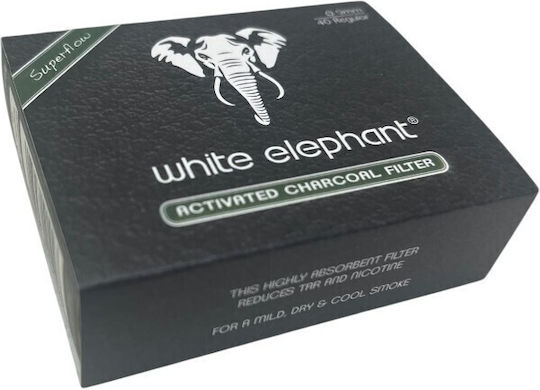 White Elephant Aktiv Kohle Pipe Filter 9mm 40s