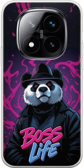 Boss Life Panda Xiaomi Redmi Note 14 Pro+ 5g Гъвкав TPU Прозрачен Силикон