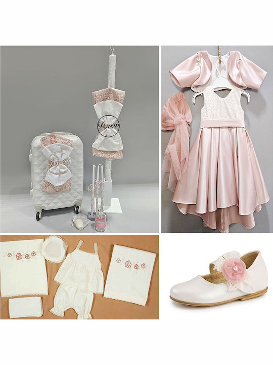 Baptism Set for Girl with 14 Karat Gold Cross 12pcs Pack-6