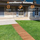Costway Wood Pathway for Garden Flooring 245x43cm