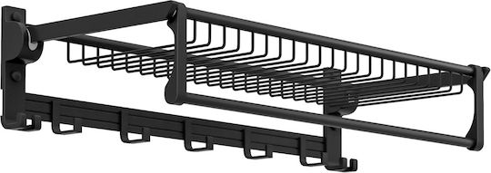 Costway Single Wall-Mounted Bathroom Rail 3x3cm Bronze Costway Single Wall-Mounted Bathroom Rail 3x3cm Bronze