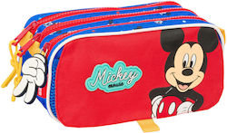 Mickey Mouse Clubhouse Federmäppchen mit 3 Fächern Blau