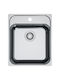 Franke Smart Bowl 3011750108 Drop-In Spüle Inox Gebürstet B43xT51cm Silber