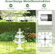 Costway Multifunktionaler Gartenpavillon Vogelkäfig-Form Haken Hängende Pflanzen Gt4147bk