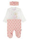 Annora Baby Baby Bodysuit Long-Sleeved Pink