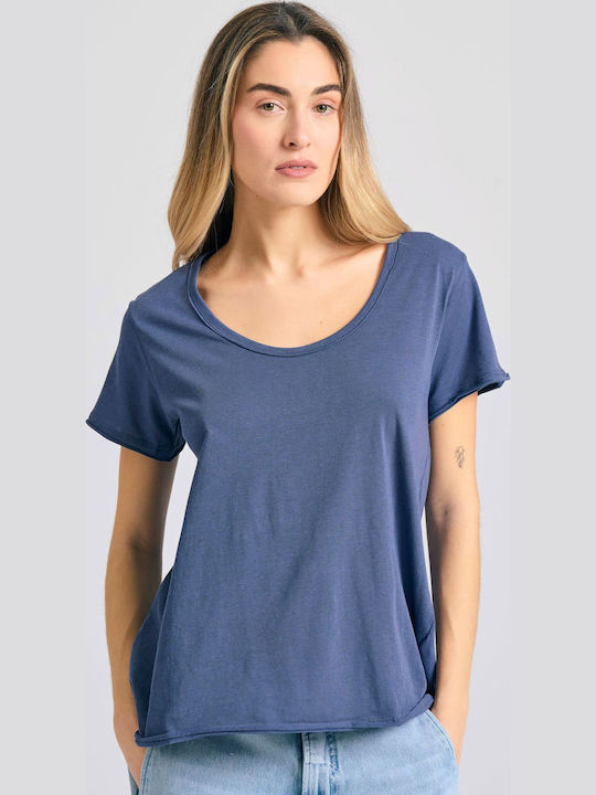 Funky Buddha Women's T-shirt Blue