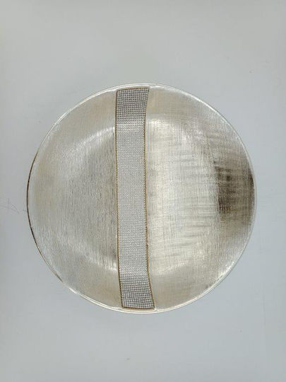 Karvounis Декоративна купа Керамика Екрю 35x35x8см 1бр