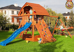 Fungoo Turn Din Lemn De Joacă Cu Tobogan Multicolor Fungoo Turn Din Lemn De Joacă Cu Tobogan Multicolor
