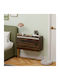 Wooden Bedside Table Brown 80x30x45cm