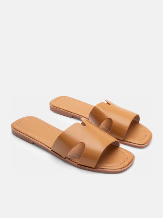 Luigi Women's Flat Sandals in Brown Color