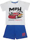 Disney Kids' Pajamas Summer Blue Speed Frenzy
