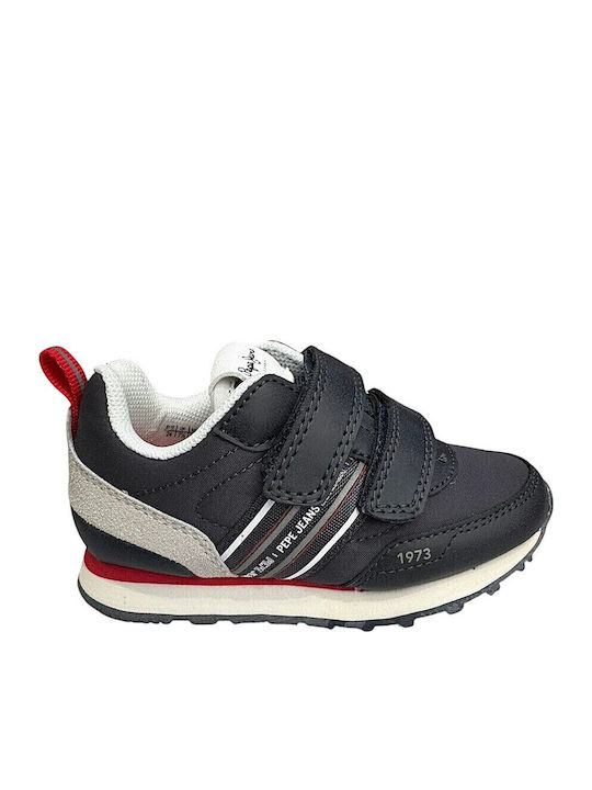 Casual Kids Sneakers with Scratch Blue