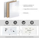 Costway Magnetic Hanging Dry Erase Board