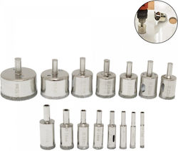 Set de Ferăstraie Diamantate pentru Găuri 6mm-50mm Plăci de Ceramică din Sticlă 15 Piese OEM