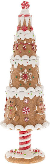 Iliadis Christmas Plastic Figure Candy Brown Length 8cm Cake