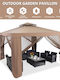 Costway Gazebo Grădină Maro x3m