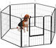 Pawhut Foldable Dog Park With 6 Panels 90x90x80...