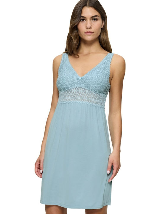 Triumph Summer Women's Nightdress Light Blue Aura Spotlight Ndk 03 X