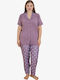 Boyraz Set Pijamale pentru Femei Lilac