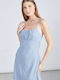 Sommer Mini Damenkleid Blau