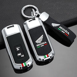 Προστατευτικη Μεταλλικη Θηκη 2 Κουμπιων Smartkey Κλειδιου Honda Μαυρο