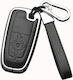 Car Key Cover Case made of with 3 Buttons for Ford in Black Color