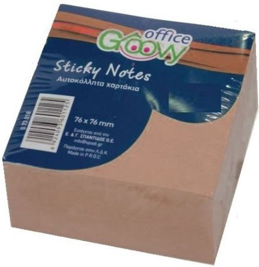 Αυτοκόλλητα Post It Κύβος 250 Kraft Χαρτάκια 7.6x7.6 Groovy