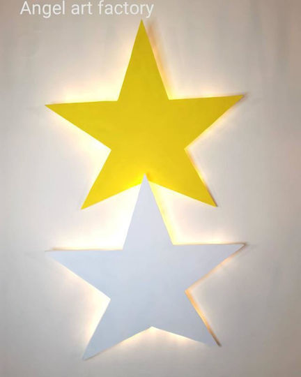 Set of Wooden Wall Lights Stars