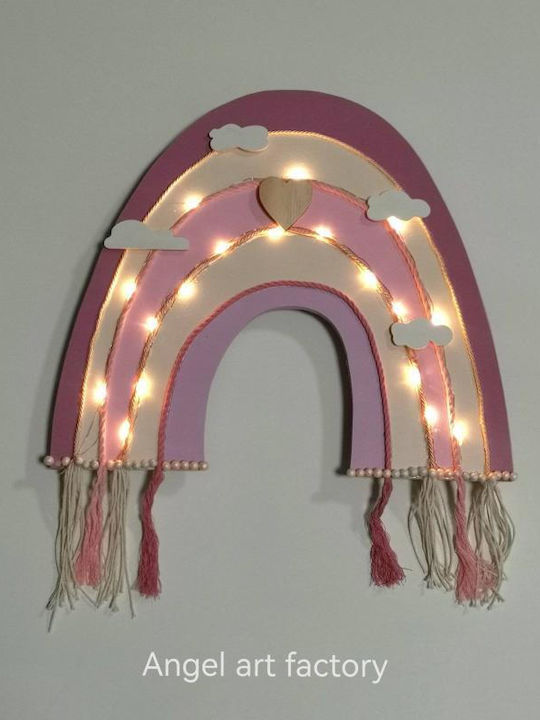 Children's Wooden Wall Light "Rainbow"
