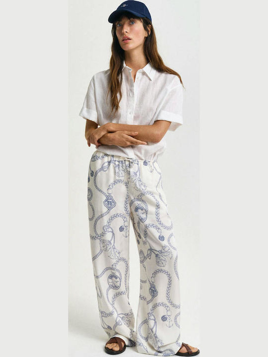 Women's Fabric Trousers Beige